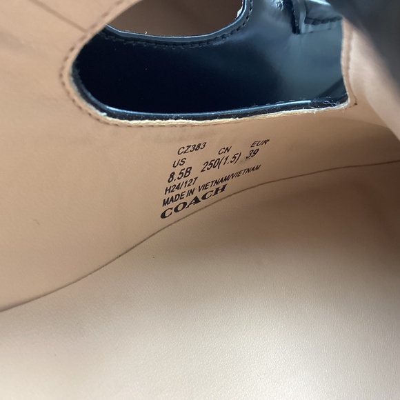 COACH Women's Liv Leather Mary Jane Flats, size 8.5 - Picture 4 of 15